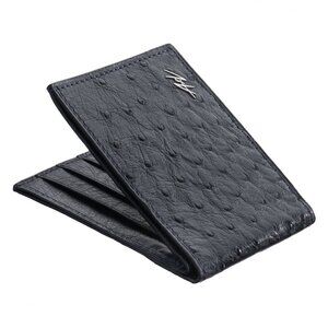 Polo Blue Authentic Ostrich Leather Wallet – Luxury
